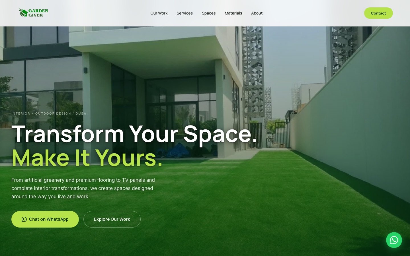 GardenGiver homepage